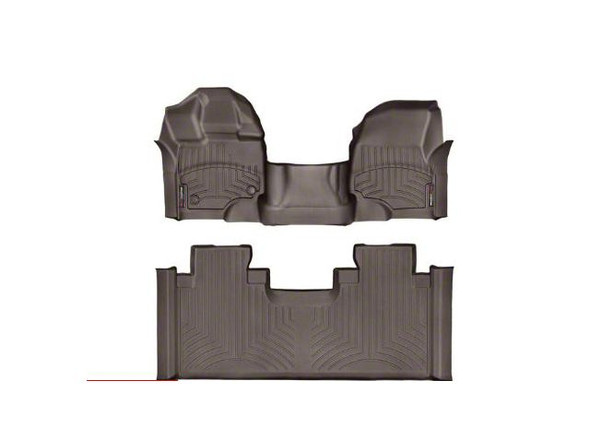 Weathertech DigitalFit Front Over the Hump and Rear Floor Liners; Cocoa - X8E4 - F150- Floor Access