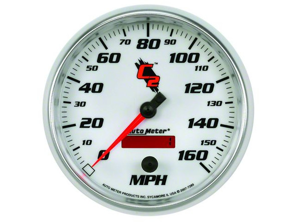 Auto Meter C2 Series 5-Inch Programmable Speedometer; 0-160 MPH - F150- Guage