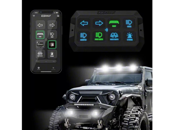 XK Glow XKcommand Switch Panel with Bluetooth-Controlled App - F150- Light Switching & Wiring