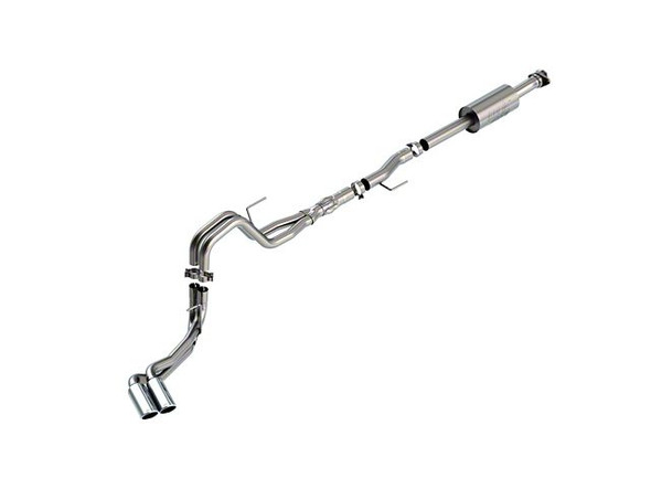 Borla ATAK Dual Exhaust System with Chrome Tips; Same Side Exit - F150 - Exhaust