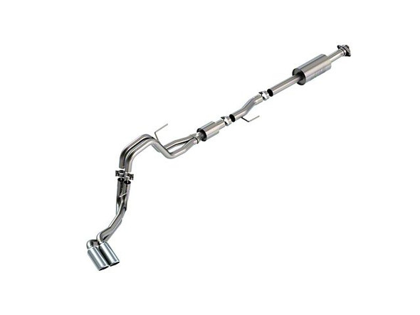 Borla S-Type Dual Exhaust System with Chrome Tips; Same Side Exit - F150 - Exhaust