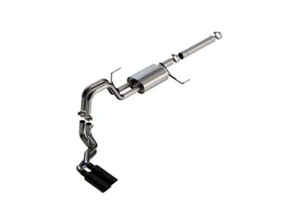 Borla S-Type Single Exhaust System with Black Chrome Tip; Side Exit - F150 - Exhaust