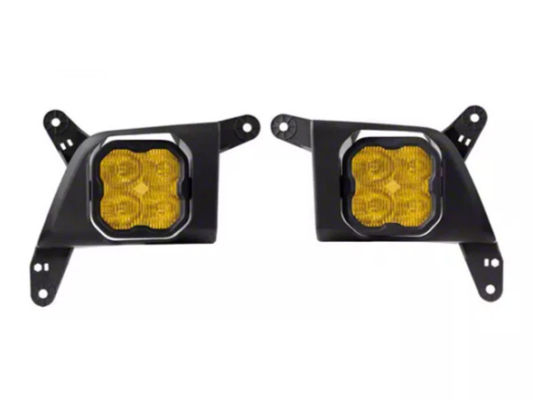 Diode Dynamics SS3 Max Type SV2 LED Fog Light Kit; ABL Yellow SAE Fog - Silverado 1500 Fog Lights
