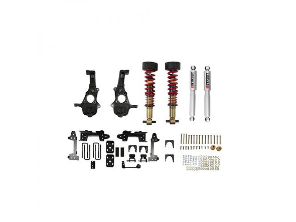 Belltech Performance Lowering Kit with Height Adjustable Front Coil-Overs; 2 to 4-Inch Front / 6-Inch Rear - X40E - Silverado 1500 Lowering Kits