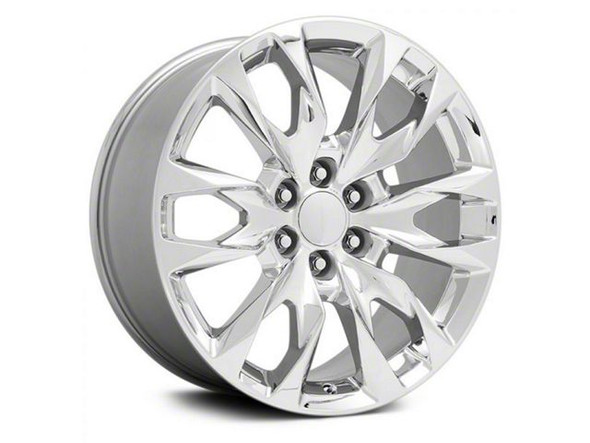 PR210 Chrome 6-Lug Wheel; 24x10; 30mm Offset - Silverado 1500 Wheels 1