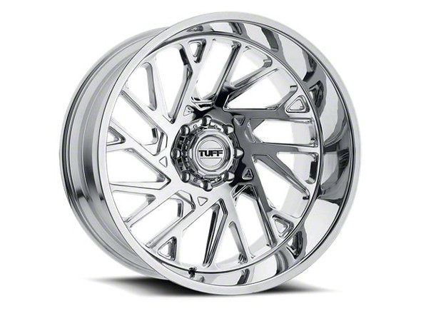 Tuff A.T. T4B Chrome 6-Lug Wheel; Left Directional; 22x12; -45mm Offset - Silverado 1500 Wheels 3