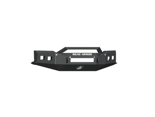 Road Armor Stealth Non-Winch Front Bumper with Sheetmetal Pre-Runner Guard; Textured Black - Silverado 1500 Front Bumpers