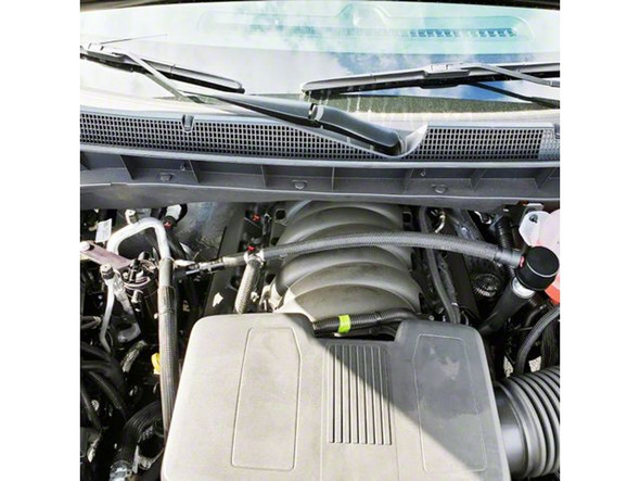UPR Products Pro Series Dual Valve Plug N Play Clean Side Oil Catch Can for Aftermarket Cold Air Intake; Black - Silverado 1500 Oil Catch Cans