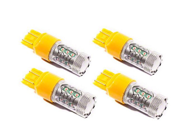 Diode Dynamics Amber Front Turn Signal LED Light Bulbs; 7443 XP80 - S2500