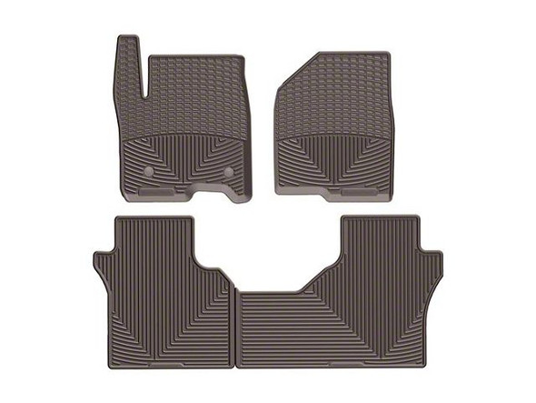 Weathertech All-Weather Front and Rear Rubber Floor Mats; Cocoa - S2500