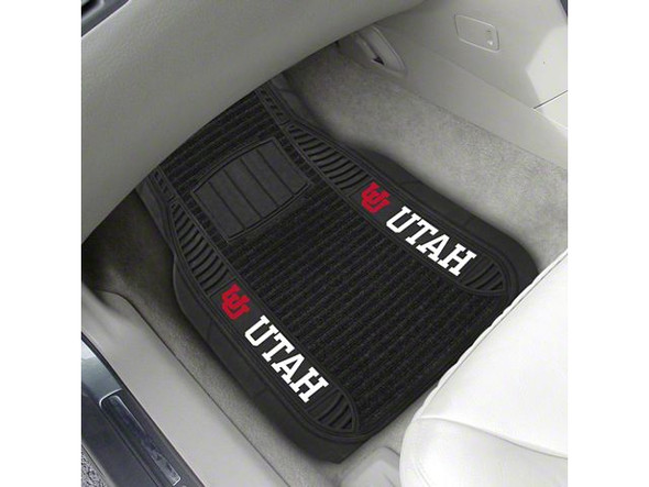 Molded Front Floor Mats with University of Utah Logo - S2500