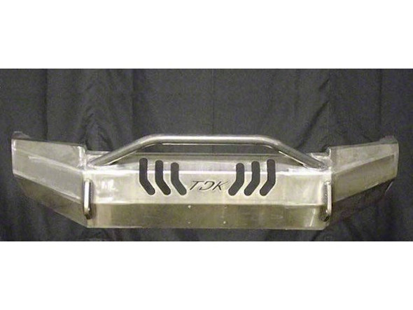 Throttle Down Kustoms Push Bar Front Bumper; Bare Metal - S2500