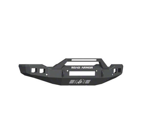 Road Armor Stealth Non-Winch Front Bumper with Sheetmetal Pre-Runner Guard; Textured Black - GMCS2500