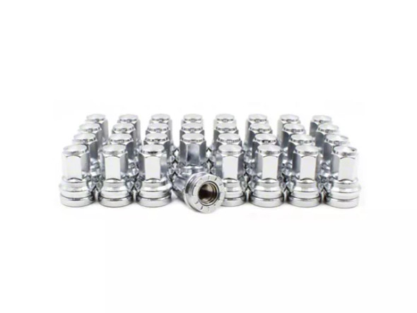 OEM Factory Style Chrome Lug Nut Kit; M14 x 1.5; Set of 32 - F250