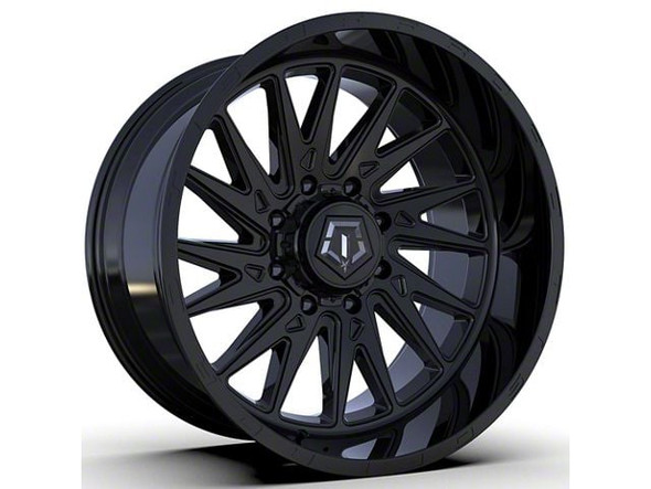 TIS 547B Gloss Black 8-Lug Wheel; 22x12; -44mm Offset - X963F350