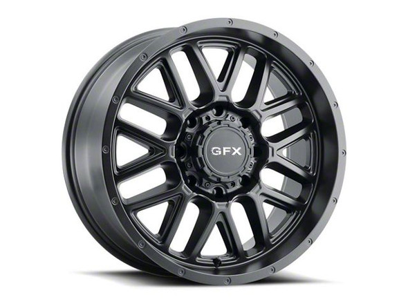 G-FX TM-5 Matte Black 8-Lug Wheel; 20x10; -19mm Offset - F350