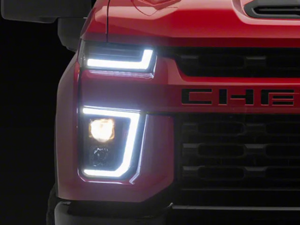 Signature Series Sequential Turn Signal Projector Headlights; Black Housing; Clear Lens - S3500