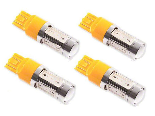 Diode Dynamics Amber Front Turn Signal LED Light Bulbs; 7443 HP11 - S3500