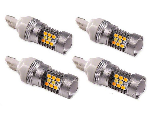 Diode Dynamics Cool White Switchback Front Turn Signal LED Light Bulbs; 7443 HP24 - S3500