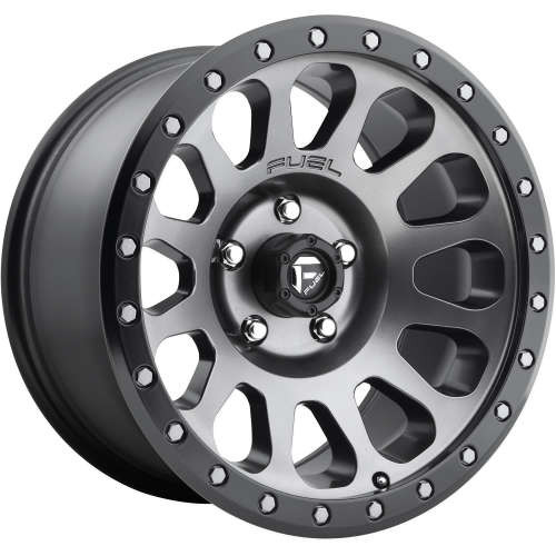 Fuel Offroad Wheels Vector D601 Matte Gunmetal w/ Matte Black Lip 17x9 -12mm Offset 5x127 (5x5) | Fits Jeep Wrangler 07-Up and Jeep Gladiator