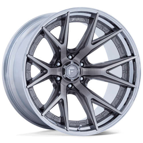 Fuel Offroad Wheels Catalyst FC402 Platinum With Chrome Lip 22x12 -44mm Offset 8x165.1 (8x6.5)