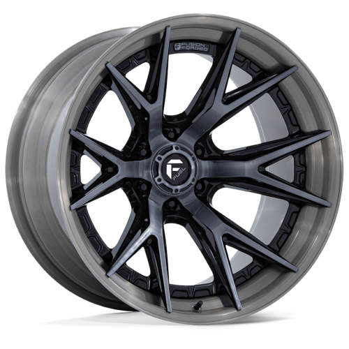 Fuel Offroad Wheels Catalyst FC402 Gloss Black With Gray Tint 20x9 20mm Offset 6x135