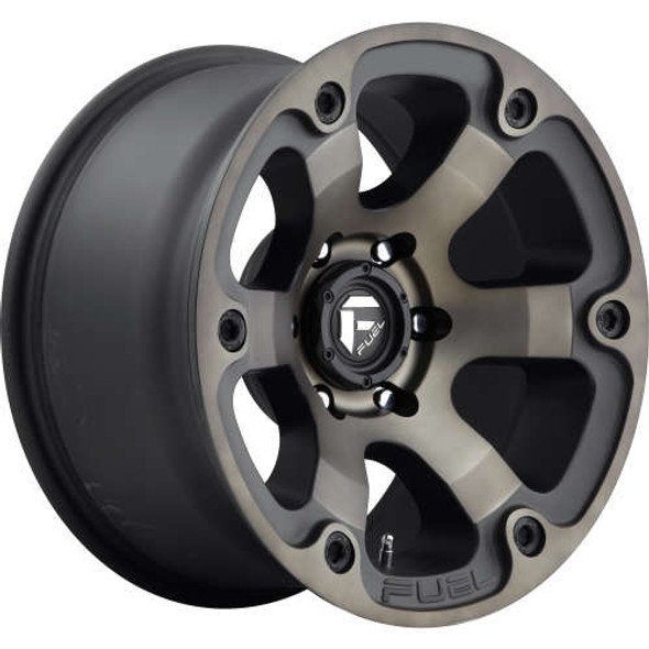 Fuel Offroad Wheels Beast D564 Matte Black Machined w/ Dark Tint 17x9 1mm Offset 5x127 (5x5) | Fits Jeep Wrangler 07-Up and Jeep Gladiator