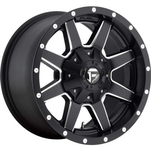 Fuel Offroad Wheels Maverick D538 Matte Black Milled 17x9 1mm Offset 5x114.3 (5x4.5),5x127 (5x5)