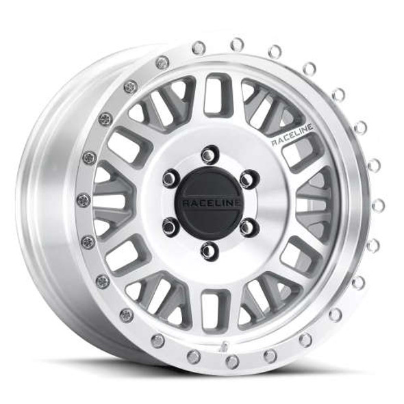 Raceline Wheels Ryno 951MC Machined CC 17x9 -12mm Offset 5x127 (5x5) | Fits Jeep Wrangler 07-Up and Jeep Gladiator