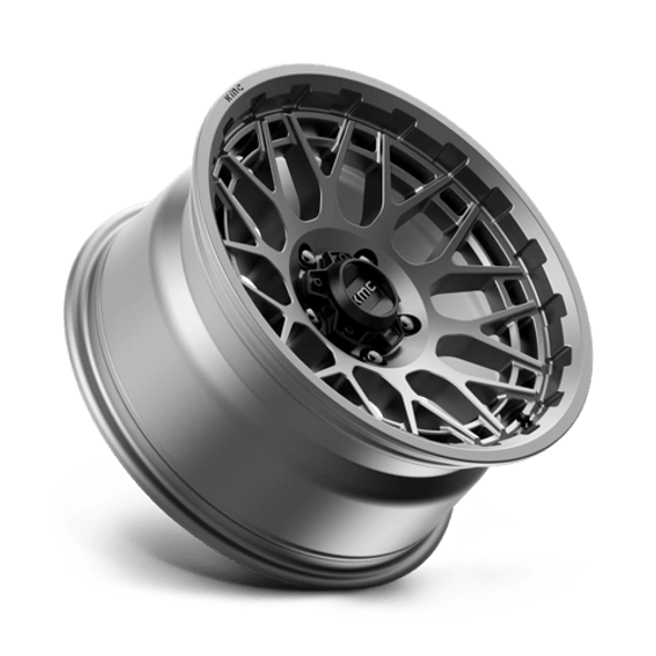 KMC Wheels Technic KM722 Anthracite 17x8.5 0mm Offset 5x127 (5x5) | Fits Jeep Wrangler 07-Up and Jeep Gladiator