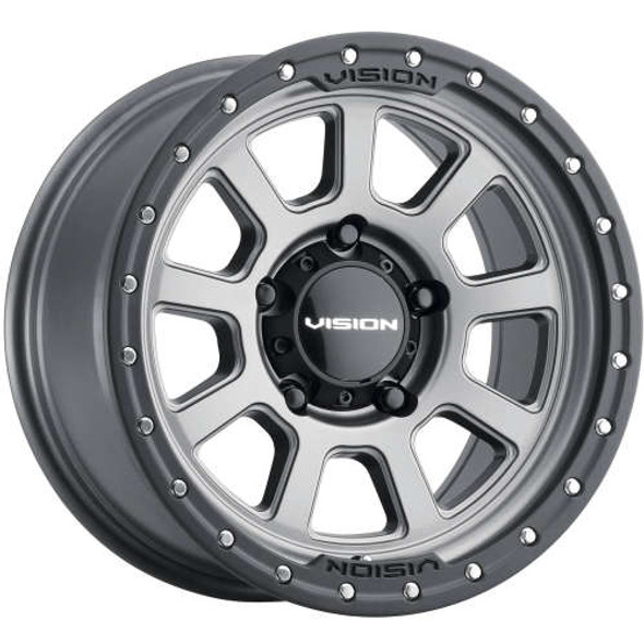 Vision Wheels Ojos 350 Satin Grey 17x9 -12mm Offset 5x127 (5x5) | Fits Jeep Wrangler 07-Up and Jeep Gladiator Vision Wheels Ojos 350 Satin Grey 17x9 -12mm Offset 5x127 (5x5) | Fits Jeep Wrangler 07-Up and Jeep Gladiator