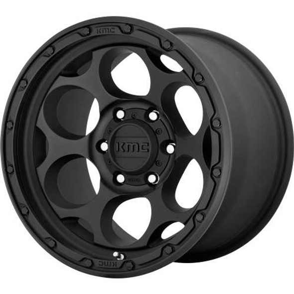 KMC Wheels Dirty Harry KM541 Textured Black 17x8.5 0mm Offset 5x127 (5x5) | Fits Jeep Wrangler 07-Up and Jeep Gladiator