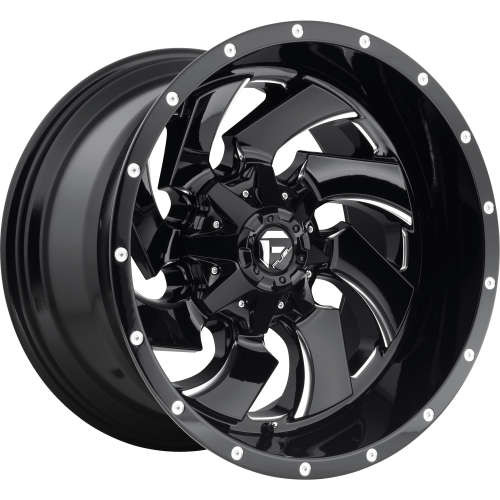 Fuel Offroad Wheels Cleaver D574 Gloss Black Milled 20x12 -44mm Offset 8x170
