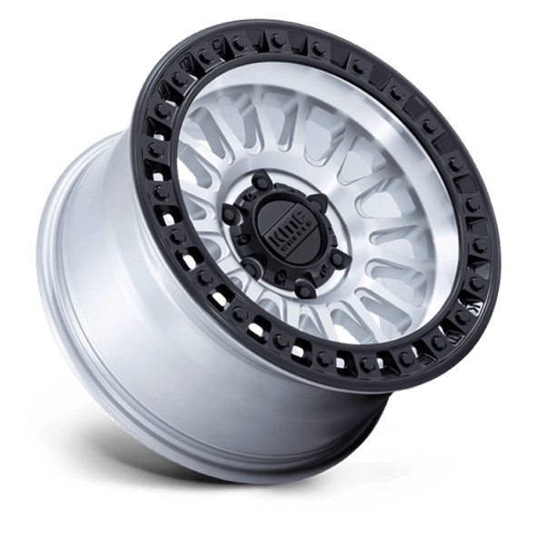KMC Wheels IMS KM552 Machined with Matte Black Lip 17x8.5 -10mm Offset 5x127 (5x5) | Fits Jeep Wrangler 07-Up and Jeep Gladiator