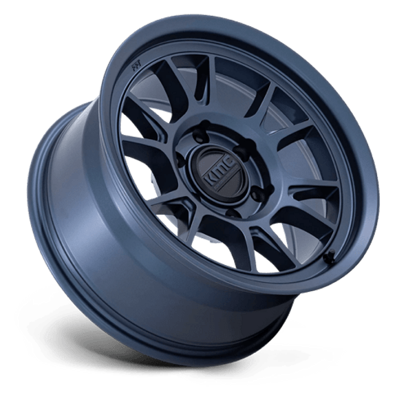 KMC Wheels Range KM729 Metallic Blue 17x8.5 -10mm Offset 5x127 (5x5) | Fits Jeep Wrangler 07-Up and Jeep Gladiator