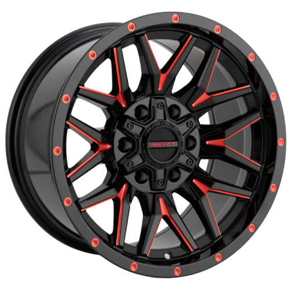 Impact Offroad Wheels 819 Gloss Black Milled Candy Red 18x9 -12mm Offset 6x135,6x139.7 (6x5.5) Impact Offroad Wheels 819 Gloss Black Milled Candy Red 18x9 -12mm Offset 6x135,6x139.7 (6x5.5)