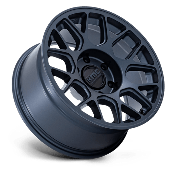 KMC Wheels Hatchet KM730 Metallic Blue 17x8.5 25mm Offset 5x127 (5x5) | Fits Jeep Wrangler 07-Up and Jeep Gladiator