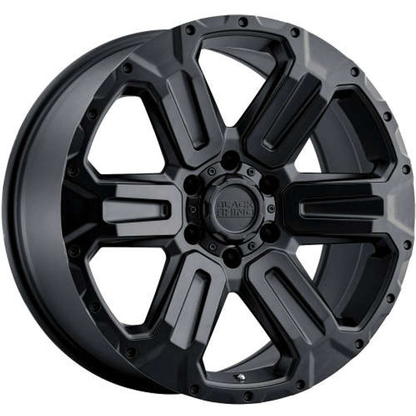 Black Rhino Wheels Wanaka Matte Black 17x8.5 -18mm Offset 5x127 (5x5) | Fits Jeep Wrangler 07-Up and Jeep Gladiator