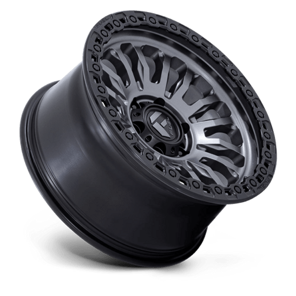 Fuel Offroad Wheels Rincon FC857 Matte Gunmetal with Black Ring 17x9 -12mm Offset 5x127 (5x5) | Fits Jeep Wrangler 07-Up and Jeep Gladiator