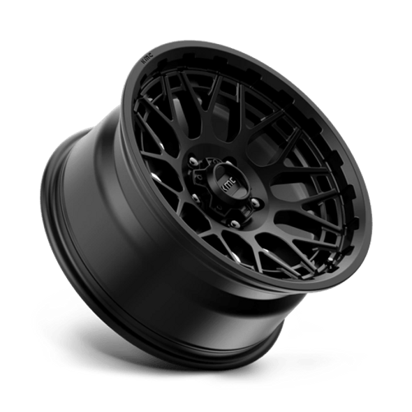 KMC Wheels Technic KM722 Satin Black 18x9 18mm Offset 5x127 (5x5) | Fits Jeep Wrangler 07-Up and Jeep Gladiator