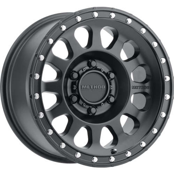 Method Wheels MR315 Matte Black 17x9 -12mm Offset 5x127 (5x5) | Fits Jeep Wrangler 07-Up and Jeep Gladiator