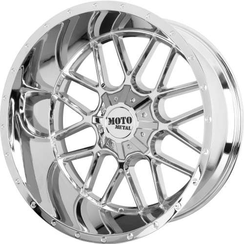 Moto Metal Wheels Siege MO986 Chrome 20x10 -18mm Offset 6x135,6x139.7 (6x5.5)