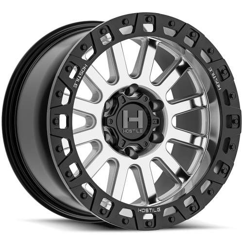 Hostile Wheels Dominator H139 Machined 18x9 0mm Offset 5x127 (5x5) | Fits Jeep Wrangler 07-Up and Jeep Gladiator