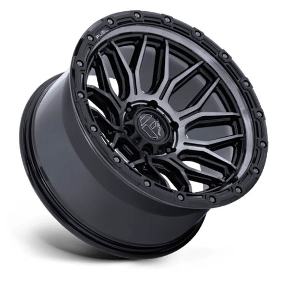 Fuel Offroad Wheels Surge FC881 Gloss Black Machined with Gray Tint 20x9 1mm Offset 5x127 (5x5) | Fits Jeep Wrangler 07-Up and Jeep Gladiator