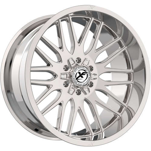 XF Offroad Wheels XF-240 Chrome 22x12 -44mm Offset 5x127 (5x5),5x139.7 (5x5.5) | Fits Jeep Wrangler 07-Present and Jeep Gladiator