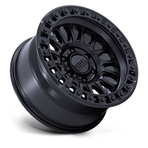 KMC Wheels IMS KM552 Matte Black with Gloss Black Lip 18x9 18mm Offset 5x127 (5x5) | Fits Jeep Wrangler 07-Up and Jeep Gladiator