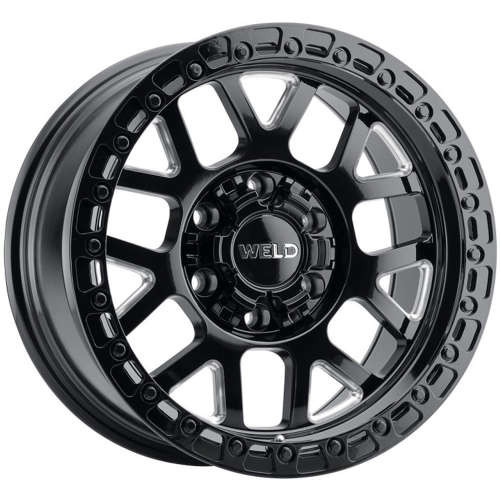 WELD Offroad Wheels Cinch W105 Gloss Black Milled 20x10 -18mm Offset 8x170