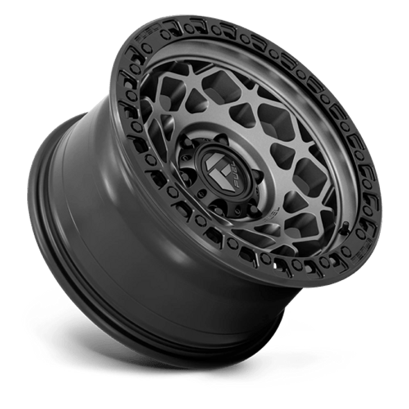 Fuel Offroad Wheels Unit D784 Gunmetal with Matte Black Ring 17x9 1mm Offset 5x127 (5x5) | Fits Jeep Wrangler 07-Up and Jeep Gladiator