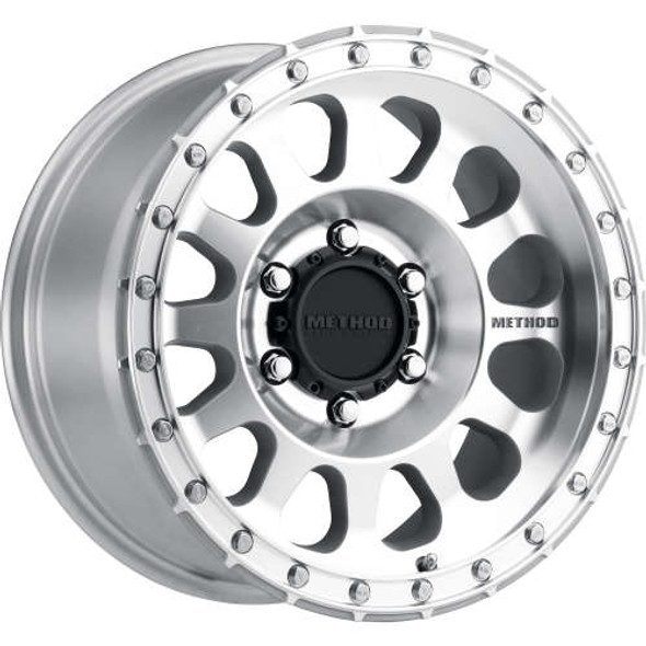 Method Wheels MR315 Machined Clear Coat 17x8.5 0mm Offset 5x127 (5x5) | Fits Jeep Wrangler 07-Up and Jeep Gladiator