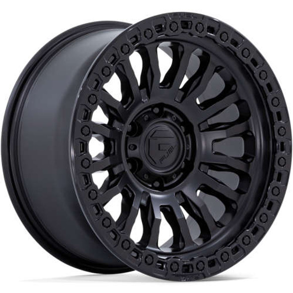 Fuel Offroad Wheels Rincon FC857 Matte Black with Gloss Black Lip 18x9 1mm Offset 5x127 (5x5) | Fits Jeep Wrangler 07-Up and Jeep Gladiator